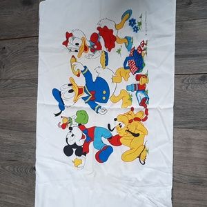 Vintage Walt Disney productions mickey mouse and friends pillow case
